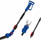 Foarfeca Electrica si Fierastrau cu Lanț 3 în 1, fără Perii (Brushless), cu Prelungitor Telescopic, Acumulator Li-Ion 48V