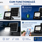Proiector Solar LED JORTAN 100W cu Panou Solar, Telecomandă și Protecție IP66