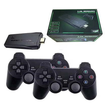 Consola jocuri retro Full HD, cu 2 controllere wireless 2,4G si iesire HDMI