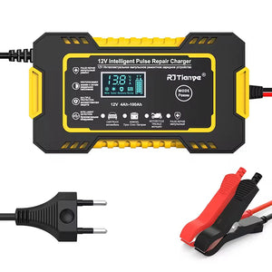 Incarcator Inteligent Auto 12V 6A cu Funcție Pulse Repair și Ecran LCD