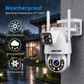 Camera Jortan Dual PTZ 9697QJ, 6MP UHD, LAN/Wireless, Color Noaptea, IP66,