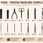 Set Profesional Manichiură și Pedichiură 18 Piese – Trusă Completă din Oțel Inoxidabil, Husă Elegantă pentru Îngrijire Personală