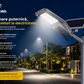 Lampa Stradala Solara JORTAN 1200W cu Panou Solar, Telecomanda si Protecție IP67