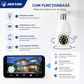 Camera Wi-Fi Inteligenta JORTAN JT-9296 cu Dulie E27, Rotire 355°, Audio Bidirecțional și Vedere Nocturnă