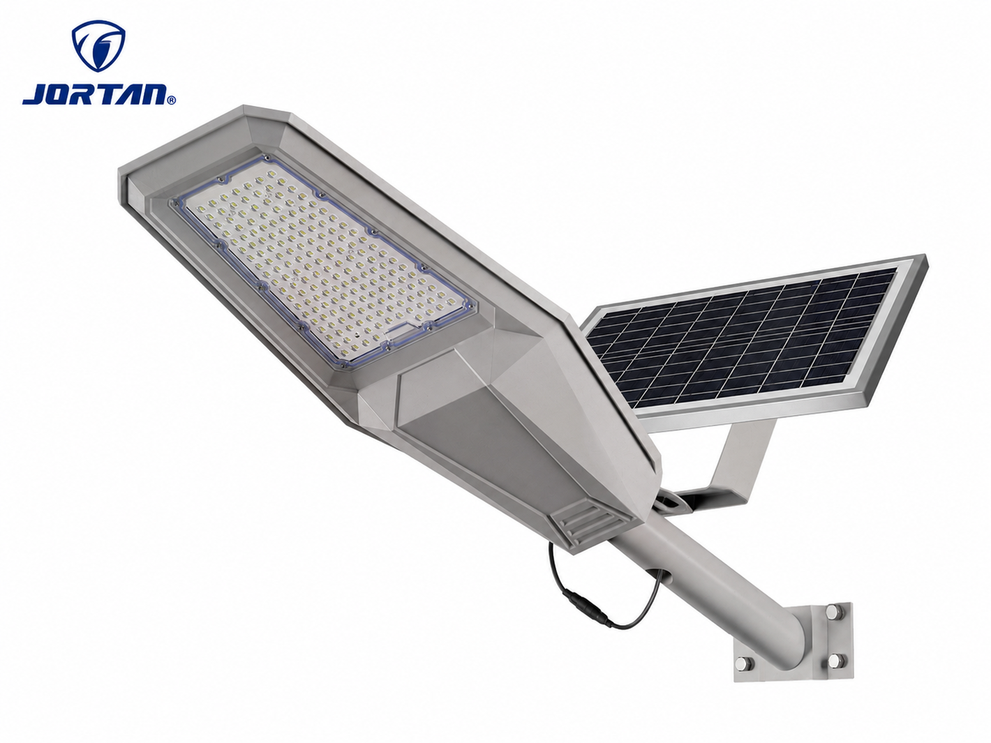 Lampa Stradala Solara JORTAN 1200W cu Panou Solar, Telecomanda si Protecție IP67