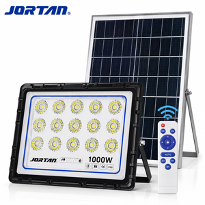 Proiector Solar LED JORTAN HONOR 1000W cu Panou Solar, Telecomandă și Protecție IP66