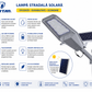 Lampa Stradala Solara JORTAN 1000W cu Panou Solar, Telecomandă, IP67, LED SMD, Senzor Crepuscular