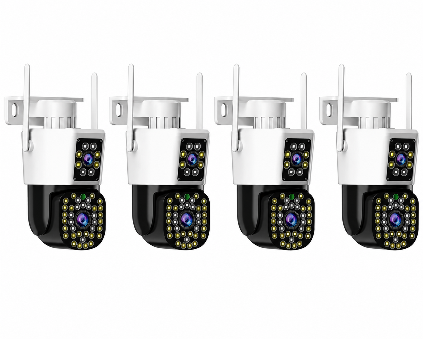 Set 4x Camera Duala WiFi Jortan - 6MP, Full HD 4K