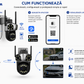 Camera de Supraveghere Wi-Fi JORTAN JT-8856 – Tripla Lentila, 12MP Ultra HD, Zoom Optic 5X, PTZ 355°, Vedere Nocturnă Color, IP66