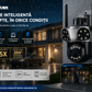 Camera de Supraveghere Wi-Fi JORTAN JT-8856 – Tripla Lentila, 12MP Ultra HD, Zoom Optic 5X, PTZ 355°, Vedere Nocturnă Color, IP66