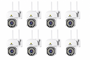 Set 8 Camere de Supraveghere WiFi JT-8161 JORTAN – Exterior, PTZ 360°, Vedere Nocturnă, Audio Bidirecțional