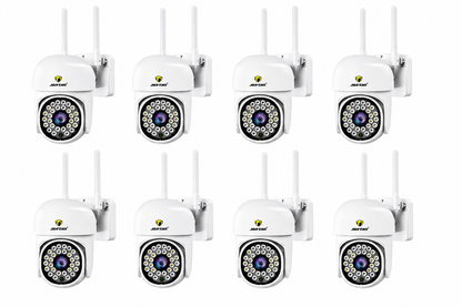 Set 8 Camere de Supraveghere WiFi JT-8161 JORTAN – Exterior, PTZ 360°, Vedere Nocturnă, Audio Bidirecțional