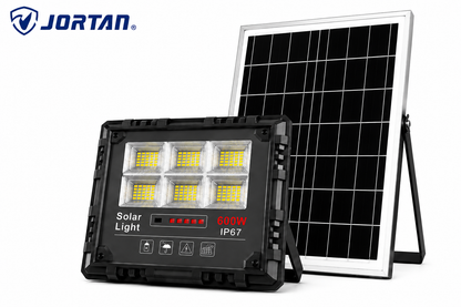 Proiector Solar LED SV 600W cu Telecomandă și Panou Solar