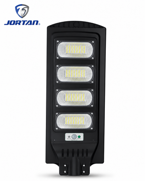JORTAN KING240W Solar LED Street Light with Motion Sensor & LiFePO4 Battery – IP65 Waterproof