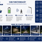 JORTAN KING180W Solar LED Street Light with Motion Sensor & LiFePO4 Battery