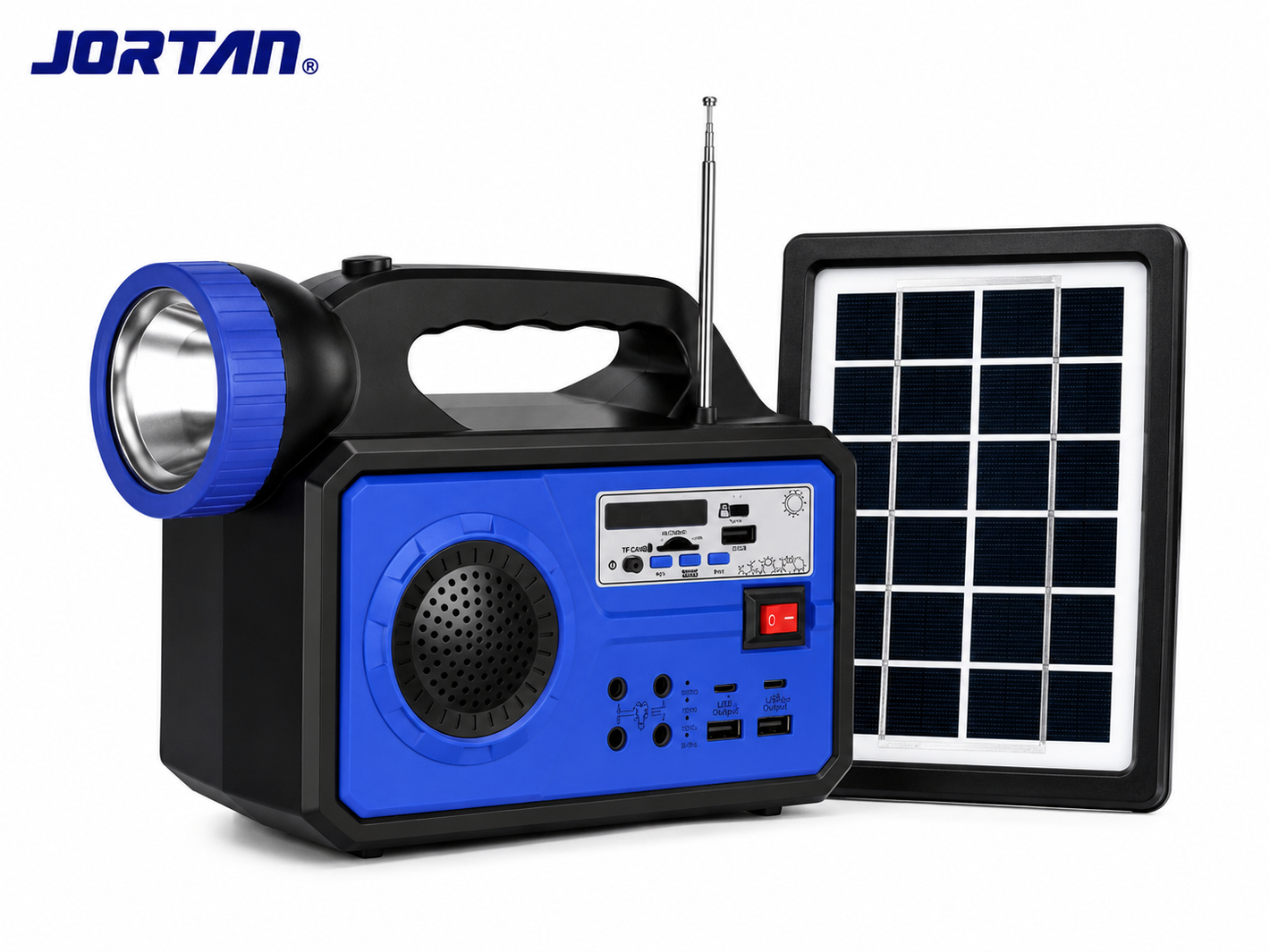 Kit Solar Multifuncțional JORTAN pentru Casă, Camping și Situații de Urgență