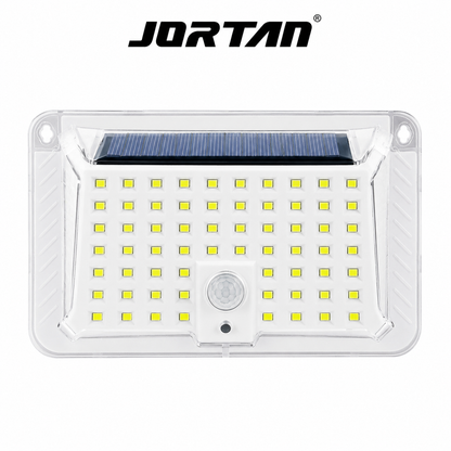 Lampă Solara LED JORTAN 90 LED-uri, Senzor de Mișcare, Panou Solar Integrat, IP66, Iluminare Automată pentru Exterior