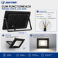 Proiector LED Apple JORTAN 50W IP66 – Lumină Puternică pentru Exterior