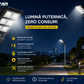 Lampa Stradala Solara LED JORTAN Brics300W cu Senzor de Mișcare și Panou Solar Integrat
