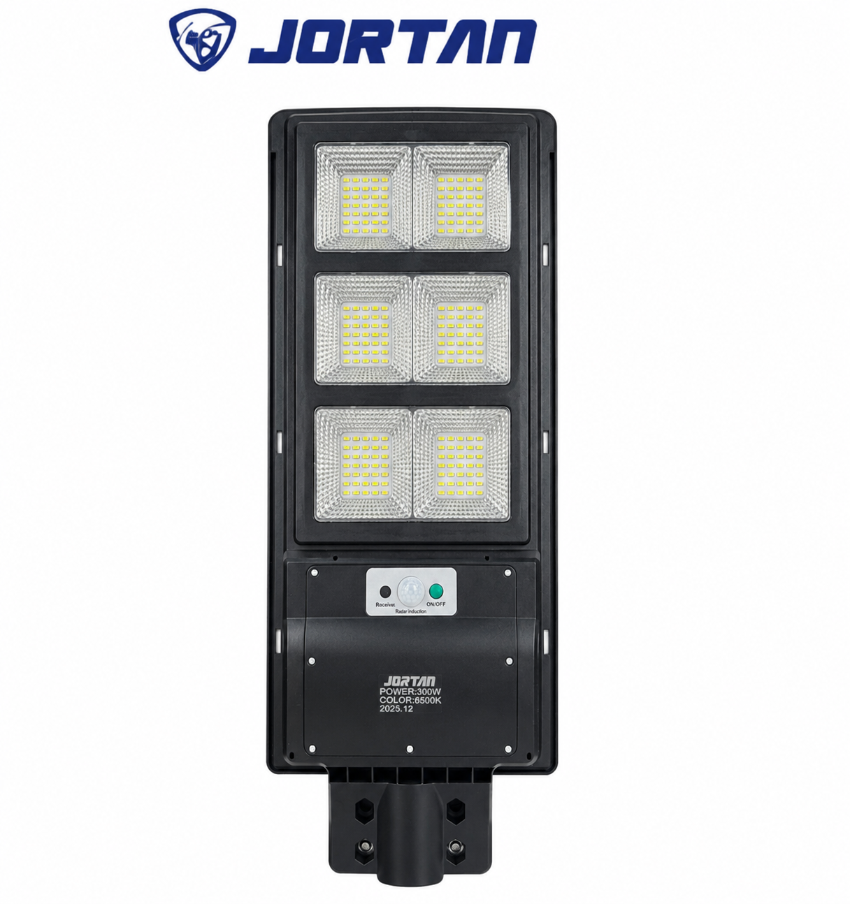 Lampa Stradala Solara LED JORTAN Brics300W cu Senzor de Mișcare și Panou Solar Integrat