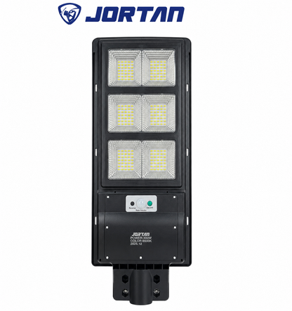 Lampa Stradala Solara LED JORTAN Brics300W cu Senzor de Mișcare și Panou Solar Integrat