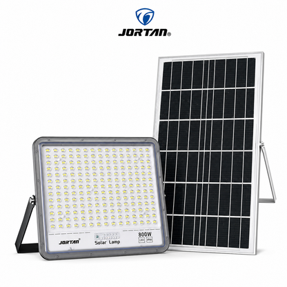 Proiector Solar LED JORTAN Flash 800W cu Panou Solar si Telecomanda
