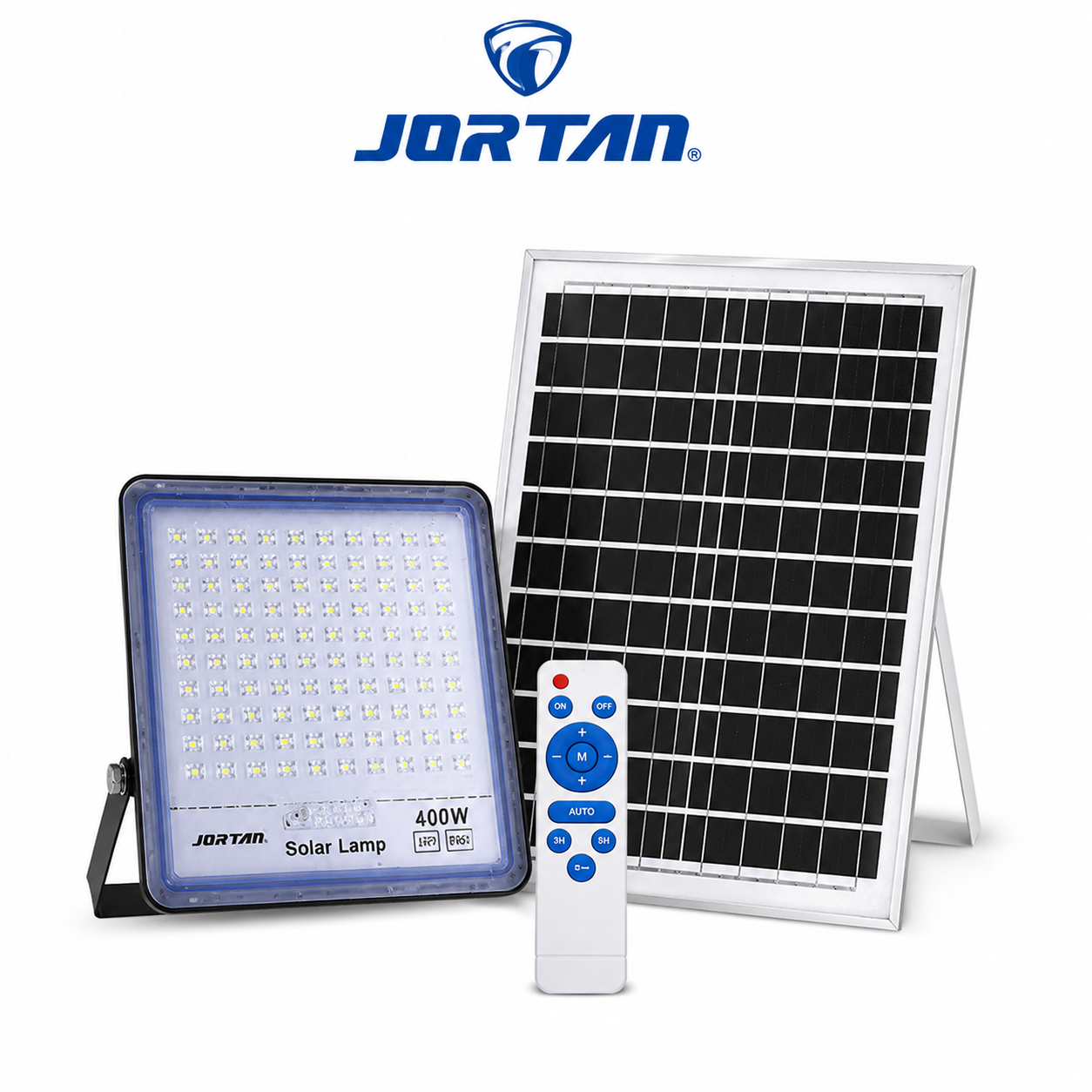 Proiector Solar JORTAN Flash400W cu Panou Solar si Telecomanda