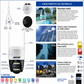 JORTAN 3 – Cameră IP PTZ 6MP Dual Lens cu Zoom Hibrid 8x, Detecție Inteligentă și Vedere Nocturnă Color