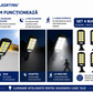 Set 4x Lampa Solara LED JORTAN cu 8 Celule LED si Senzor de Mișcar