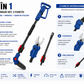 Foarfeca Electrica si Fierastrau cu Lanț 3 în 1, fără Perii (Brushless), cu Prelungitor Telescopic, Acumulator Li-Ion 48V