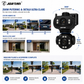 Cameră de Supraveghere WiFi JORTAN JT-9680 Dual Lens 6MP, PTZ 355°, Zoom Hibrid 8X, AI Tracking, Viziune Nocturnă Color, Audio Bidirecțional, Alarmă Inteligentă, IP66