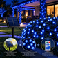 Instalatie Solara LED 50M – 500 LED-uri, Lumină Albastră