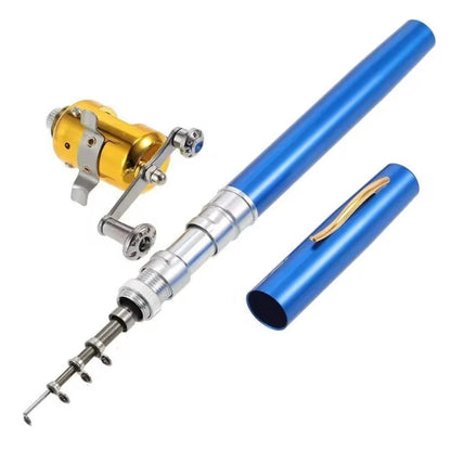 Set de pescuit, undita telescopica, 98cm , forma de stilou