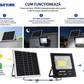 Proiector Solar JORTAN 600W cu Panou Solar, Telecomandă și Protecție IP66