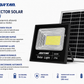 Proiector Solar JORTAN 600W cu Panou Solar, Telecomandă și Protecție IP66