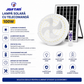 Lampa Solară LED de Tavan JORTAN 100W cu Panou Solar și Telecomandă – IP44, Iluminare Puternică
