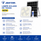 Lampă Solară de Tavan JORTAN 60W cu Panou Solar și Telecomandă