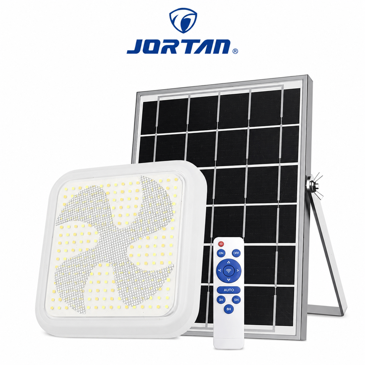 Lampă Solară de Tavan JORTAN 60W cu Panou Solar și Telecomandă