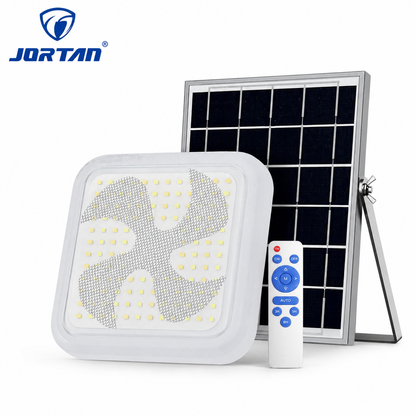 Plafonieră Solară LED JORTAN 40W cu Telecomandă, Panou Solar, IP44, Lumină Alb Rece, pentru Interior și Exterior