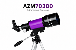 Telescop Astronomic AZM70300 – Observă Luna, Planetele și Stelele