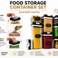 Set 7 Recipiente Ermetice pentru Depozitarea Alimentelor