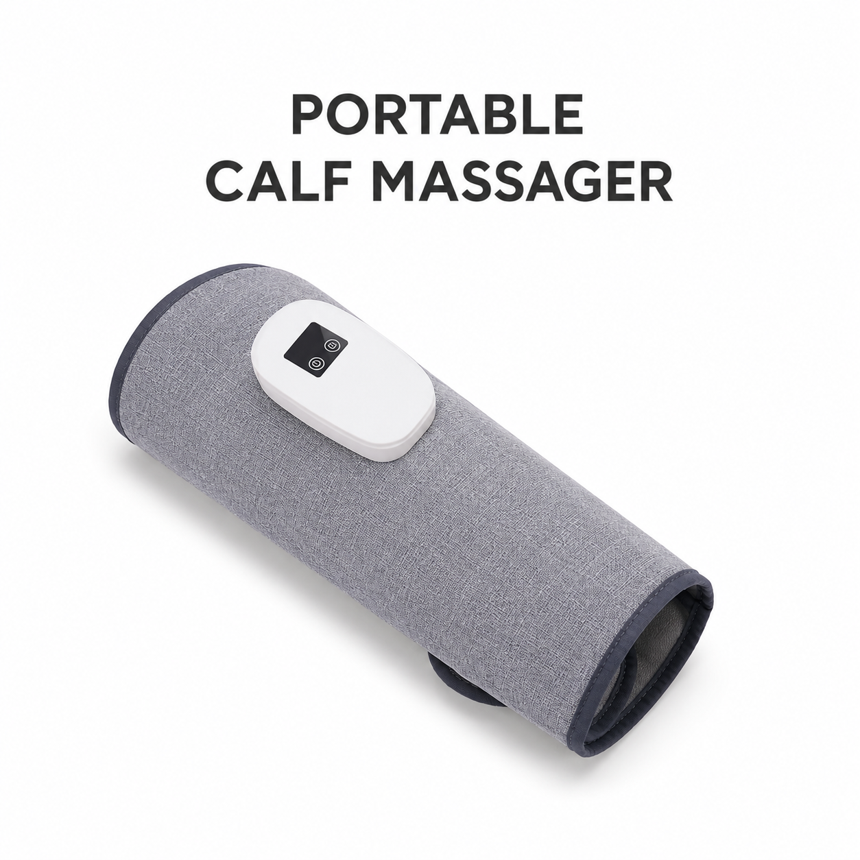 Aparat Portabil pentru Masaj Gambe, Compresie cu Aer 360°, 6 Moduri, 2 Niveluri Încălzire, Reîncărcabil USB, Gri