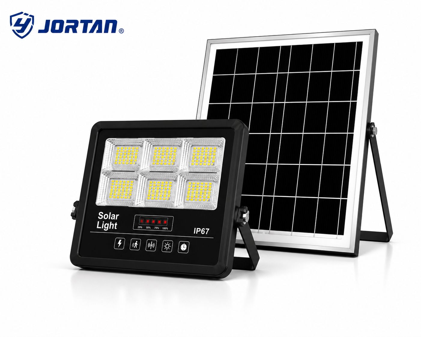 Proiector Solar LED SV 800W cu Telecomandă și Panou Solar