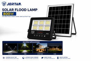 Proiector Solar LED SV 800W cu Telecomandă și Panou Solar