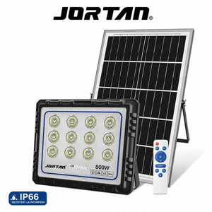 Proiector LED Solar JORTAN HONOR 800W cu Panou Solar si Telecomanda