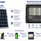 Proiector Solar JORTAN SV 200W cu Panou Solar, Telecomandă și Protecție IP67