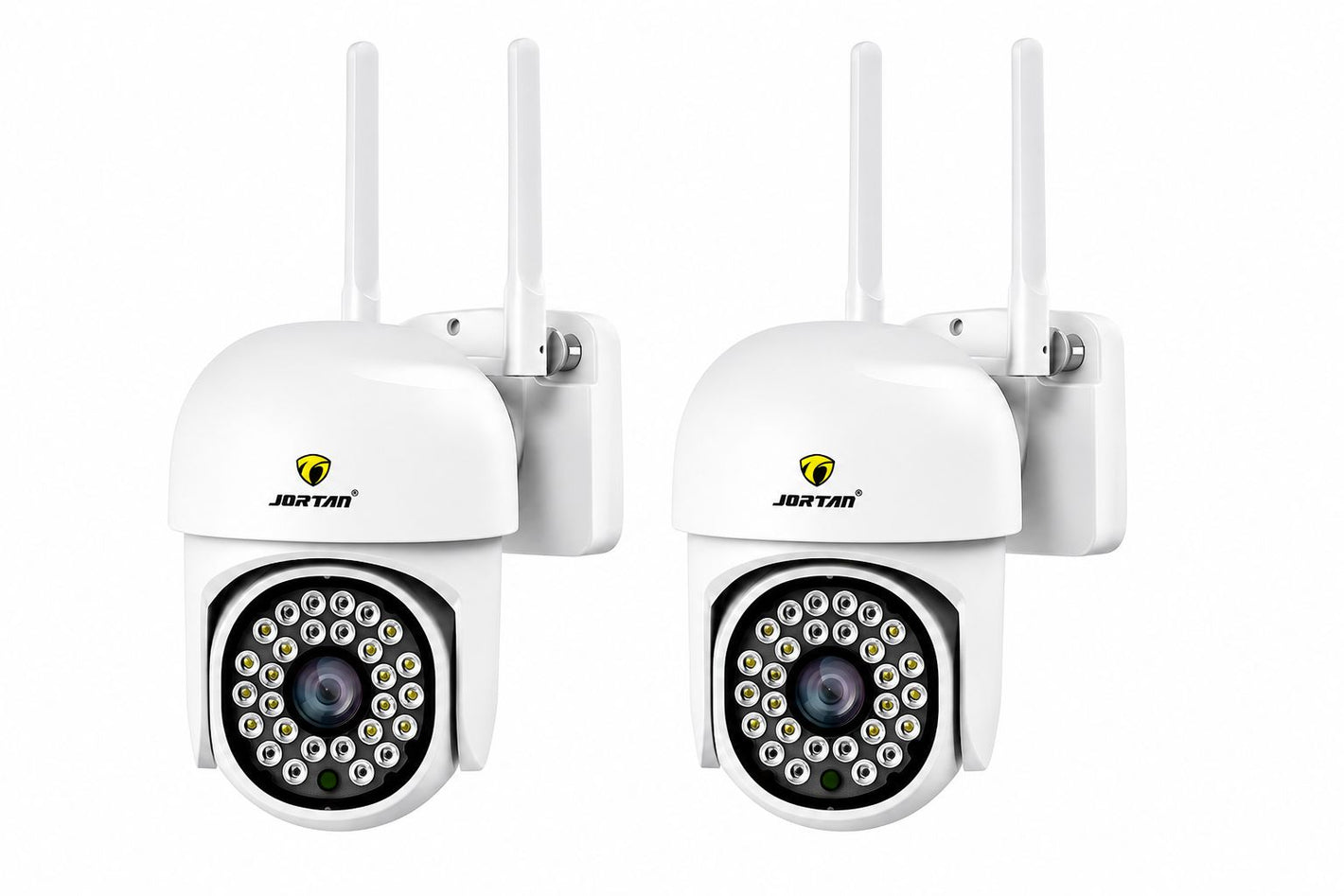 Set 2 Camere de Supraveghere WiFi JT-8161 JORTAN – Exterior, PTZ 360°, Vedere Nocturnă, Audio Bidirecțional