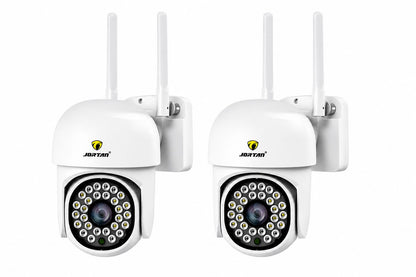 Set 2 Camere de Supraveghere WiFi JT-8161 JORTAN – Exterior, PTZ 360°, Vedere Nocturnă, Audio Bidirecțional