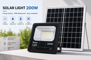 Proiector cu Panou Solar Jortan Clasic 200W